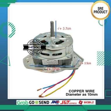 Dinamo Mesin Cuci Pengering TEMBAGA Motor Spin Kaki 3 Sanyo Aqua