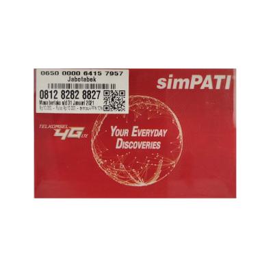 Telkomsel Simpati Nomor Cantik 0812 8282 8827 Kartu Perdana [4G LTE]