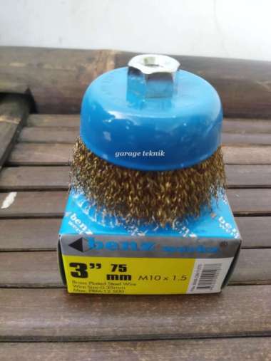 Sikat kawat mangkok - Cup Brush 3 inchi benz - Murah