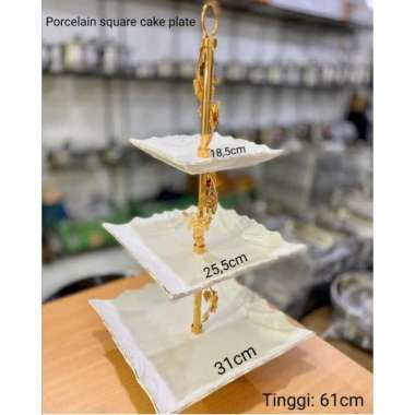 Porcelain Cake Stand / Tempat kue susun / Rak cupcakes