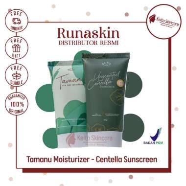 Runaskin Tube Tamanu All Day Moisturizer - Unscented Centella Sunscreen Runaskin 30gr Tamanu Moistur