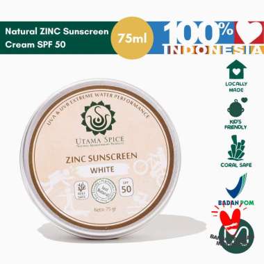 Utama Spice Natural ZINC Sunscreen Cream SPF 50 75 ml
