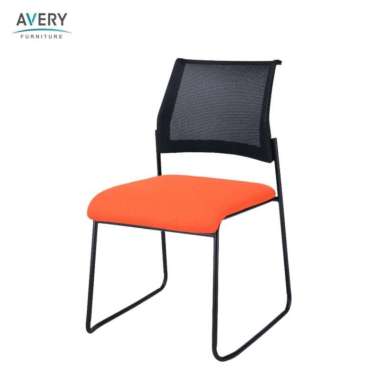 Avery - OVC011 - Kursi Hadap / Visitor Chair / Kursi Kantor minimalis & stylist Orange