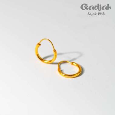 Anting Emas Tindik Baby Polos - Toko Emas Gadjah Kuning - 8 K