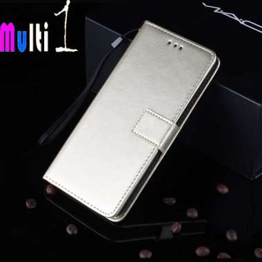 Leather Case Wallet Xiaomi Redmi 9C Redmi 9 C Flip Cover Case Dompet - Gold Xiaomi Redmi 9c