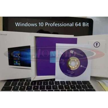 harga Win 10 Pro Windows 10 Professional Full Box Original DVD Hologram Blibli.com