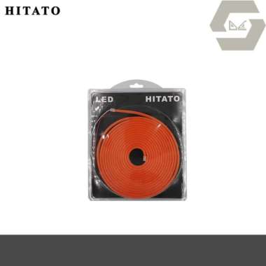 Lampu Led Neon Flex / Neon Flexible Strip Light 2835 5M Dc 12V Hitato Orange