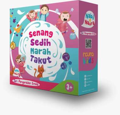 Mizan Buku Anak Paket Nabil Naura Seri Pengenalan Emosi Boardbook