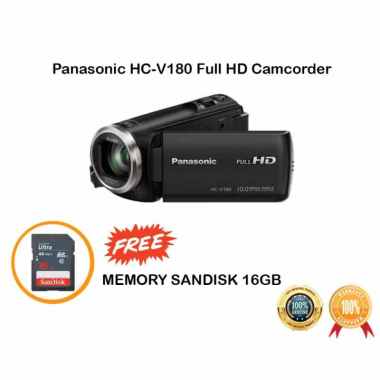 Camcorder Panasonic HC-V180 Handycam Vlog V 180 HITAM