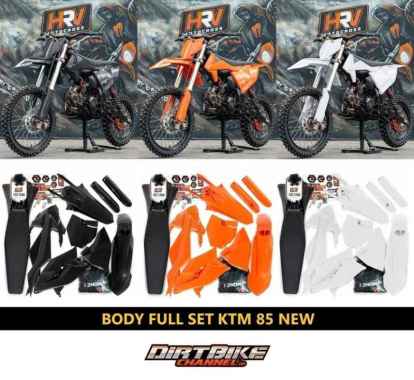 BODY SET BEBEK MODIF GTX KTM 85 NEW HITAM ORANGE PUTIH Putih