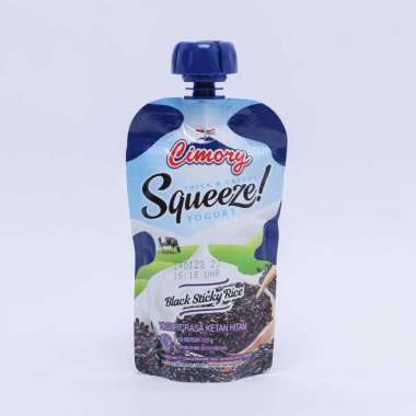 Promo Harga Cimory Squeeze Yogurt Black Sticky Rice 120 gr - Blibli