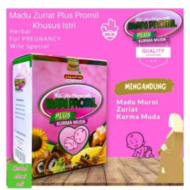 Madu Zuriat Plus Kurma Muda AS ZAHRA 350gr - Madu Promil Zuriat