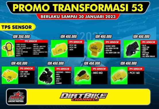SENSOR TPS BRT SEMUA MOTOR CRF WR SONIC VARIO BEAT GENIO NMAX AEROX FU BEAT FI/ESP