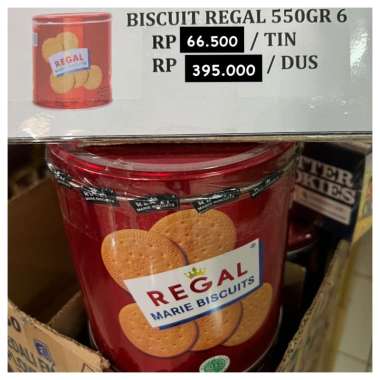 Biskuit kaleng regal kecil 550gr