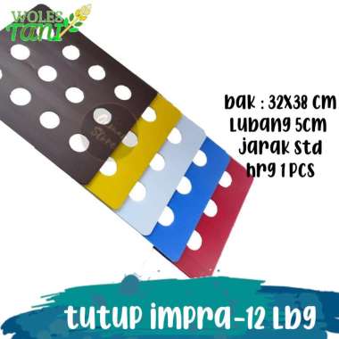 Tutup Impraboard 12 Lubang 3 mm Hidroponik Wick Multicolor