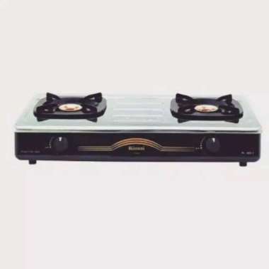 Kompor Gas Rinnai 602 E Kompor Gas 2 Tungku Stainless Hitam