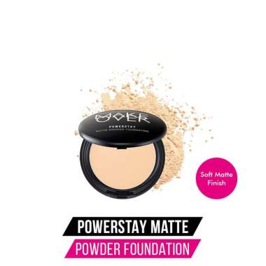 Make Over Powerstay Matte Powder Foundation Make Over Bedak Padat N20 Ivory