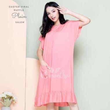 Daster Viral Ruffle Series ( Rayon Premium ) Polos SALEM
