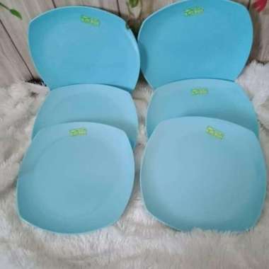 1 lusin piring kotak tipis besar ukuran 9inch