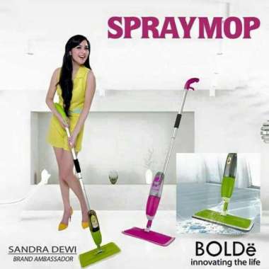 Spray mop / alat pel dengan spray pembersih / spray mop isi 2 kain