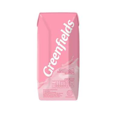 Promo Harga Greenfields UHT Strawberry 200 ml - Blibli