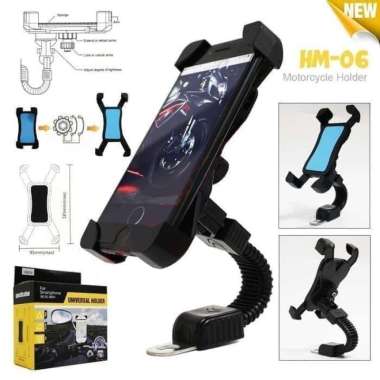 Bracket Holder HP GPS Spion Motor clamp tempat handphone motor