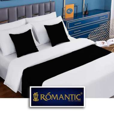 Bed Runner/Selendang kasur Hitam by ROMANTIC standard Hotel minimalis Multicolor