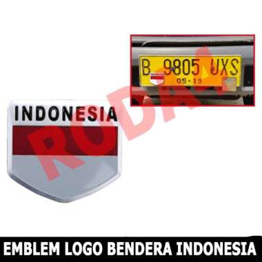 Emblem - Mobil Logo Bendera Indonesia Original