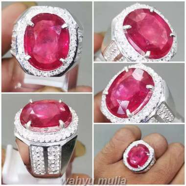 Batu Permata Natural Ruby Merah Delima Asli Kode 2261 Merah