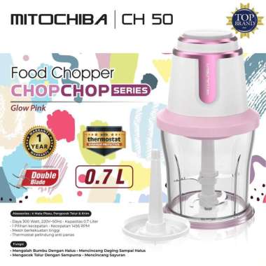 Chopper Mitochiba CH50 / CH 50 / CH-50 Penggiling Daging Es dan Buah Glow Pink
