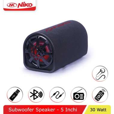 NIKO GL5 Subwoofer Car Speaker 5 inch 30 Watt - Speaker Tabung 5 inch Merah