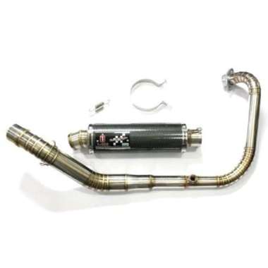 KNALPOT I-ONE CARBON STAINLESS NINJA 250 MONO Chrome