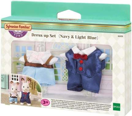 Sylvanian Families Dress up Set (Navy & Light Blue)