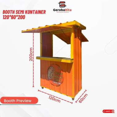 Booth Semi Container Minimalis