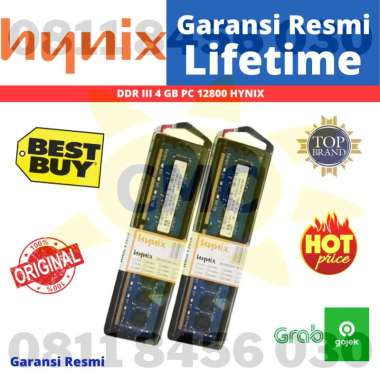 RAM Hynix DDR3 4 GB 4GB PC 12800 Resmi