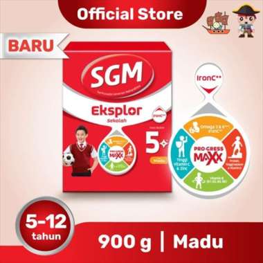 SGM Eksplor 5+ Madu Susu Formula Box [900 g]
