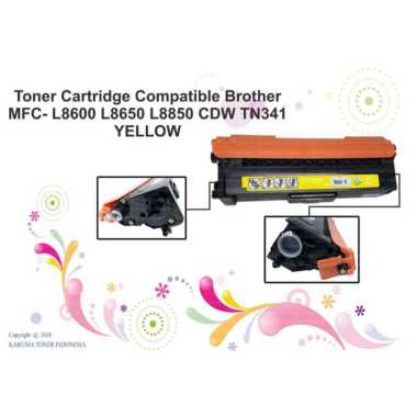 Toner Cartridge Compatible Brother MFC- L8600 L8650 L8850 CDW TN341 Y Kuning