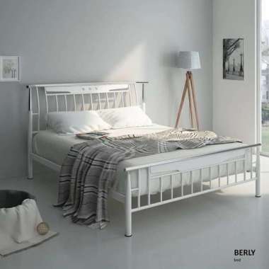 Ranjang Besi Siantano Berly Ukuran 160x200 Putih