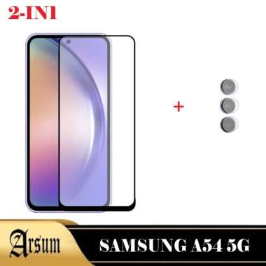 Promo Paket 2in1 Tempered Glass Layar Samsung A54 5G 2023 Free Tempered Glass Camera 2in1 SamA545G