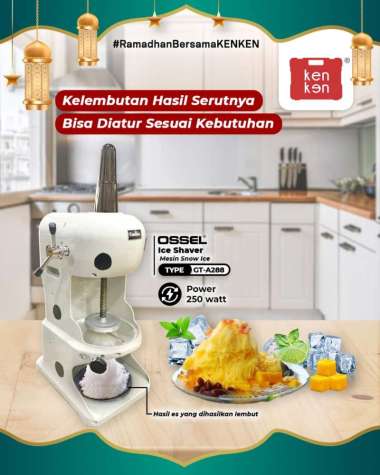 Mesin Ice Shaver / Mesin Serut Es / Snow Ice Serut / Es Salju Serut Tipe GRT-A288 Ossel