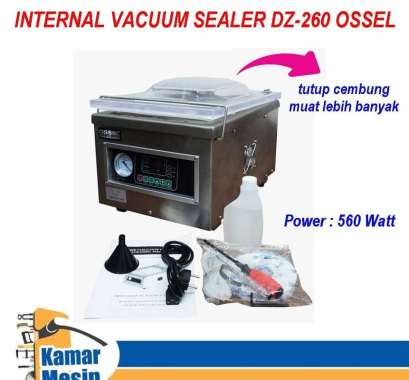 Vacuum Sealer Dz 260 Ossel Vakum Makanan DZ 260 Ossel Vacuum Makanan Vakum Sealer DZ 260 silver