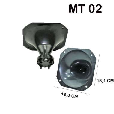 Tweeter horn MT 02 / Twitter Walet / Twiter Corong BMA 13,3 x 13,1 CM hitam