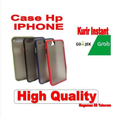 CASE HP HARD SOFT IPHONE ALL TYPE IP 6 PLUS 7 PLUS 8 PLUS DOVE MATTE TRANSPARAN 1A hitam Apple iPhon