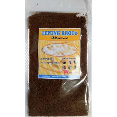 TEPUNG KROTO 100 GRAM PLASTIK PAKAN BURUNG LOLOHAN ANAK BURUNG MURAI CIBLEK PLECI ANIS UMPAN MANCING