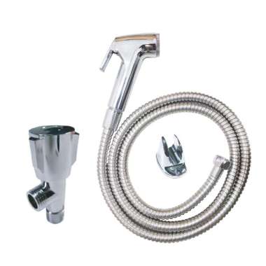 Kran Shower Bulat dan Shower Cebok Chrome OEM silver