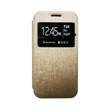 Zagbox Flip Cover Casing for Xiaomi Redmi Note 1 - Gold