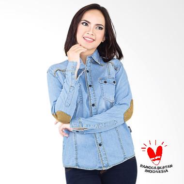 Inficlo SPI 490 Aubrey Kemeja Wanita - Blue Jeans