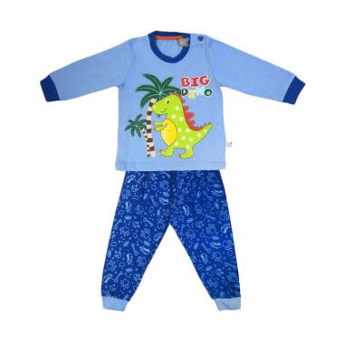 Tokusen Big Dinos Setelan Pakaian Tidur Anak - Blue