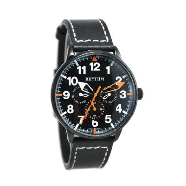 Rhythm FE1614L06 jam Tangan Pria - Full Hitam Black