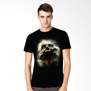 T-Shirt Glory Kaos 3D Face Hitam